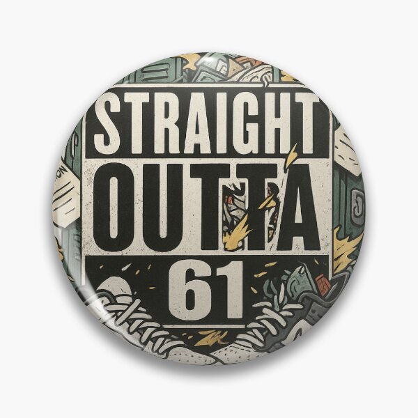 Item preview, Straight Outta 61 – School Chaos Rap Sticker designed and sold by kitsune3030.