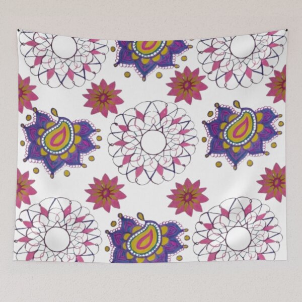 Item preview, Colorful Paisley Mandala Lotus Pattern – Boho Spiritual Design designed and sold by BulletKitty82.