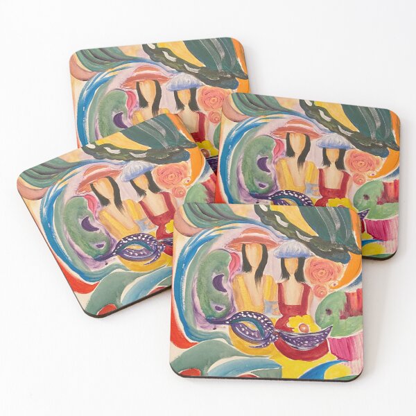 Item preview, Together in Bloom – Abstract Sisterhood Garden designed and sold by InkandBranch.