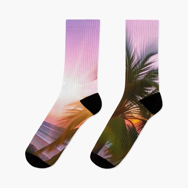 Item preview, Tropical Palm Tree Sunset Beach designed and sold by SassyArtistry.