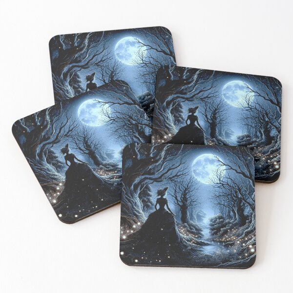 Item preview, goth aesthetic forest dark blue designed and sold by SpookyRat1942.