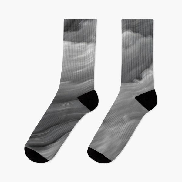 Item preview, Black and White Abstract Flowing Waves designed and sold by SassyArtistry.