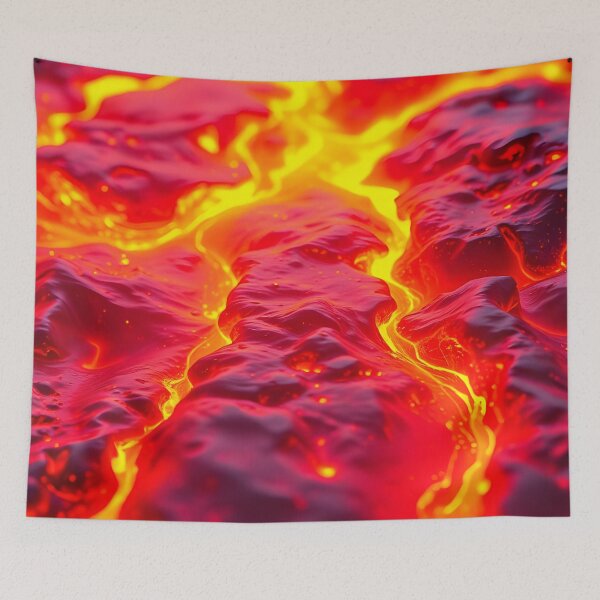 Item preview, Glowing Lava River Flow from Volcano designed and sold by SassyArtistry.