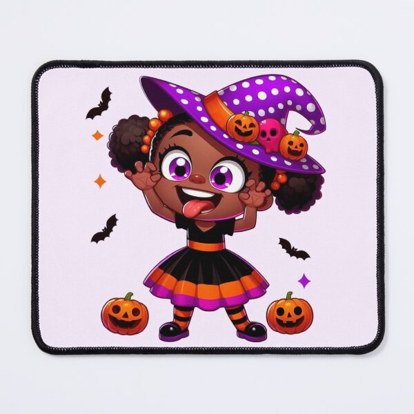 Item preview, Cute Afro Girl Witch Illustration designed and sold by Lulunza.