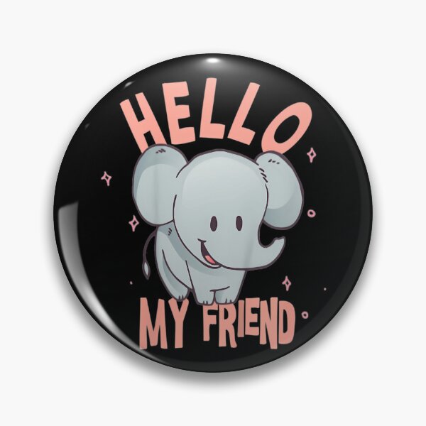 Item preview, Kids Kids Kindergarten Graduate Hello my Friend cute elephant   designed and sold by EllieNixona.