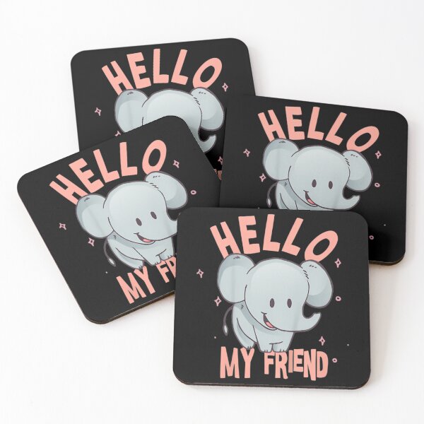 Item preview, Kids Kids Kindergarten Graduate Hello my Friend cute elephant   designed and sold by EllieNixona.