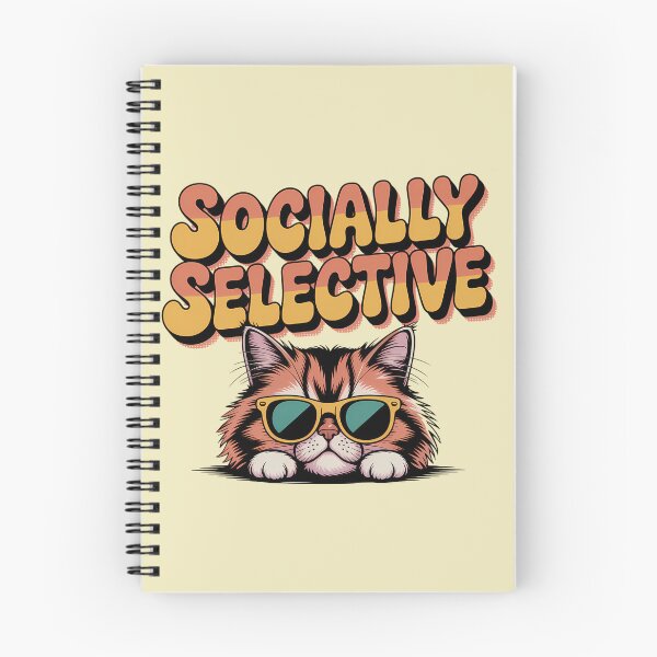 Item preview, Funny Sarcastic Cat Socially Selective designed and sold by Mr-wow.