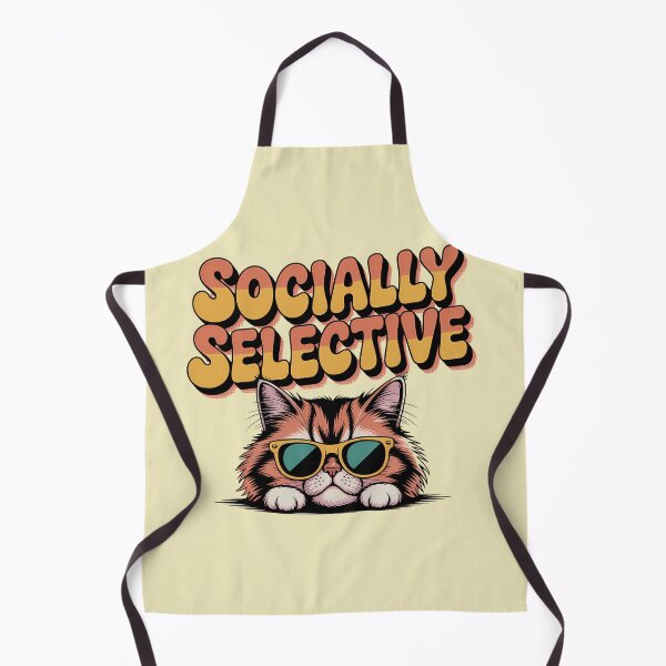 Item preview, Funny Sarcastic Cat Socially Selective designed and sold by Mr-wow.