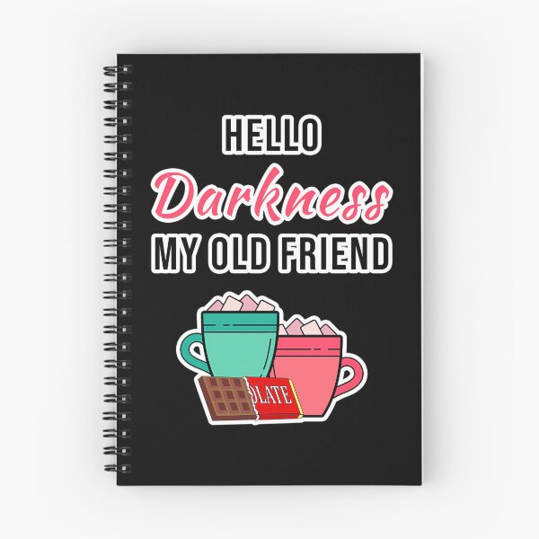 Item preview, Hello Darkness My Old Friend - Food Music Word Pun  designed and sold by EllieNixona.