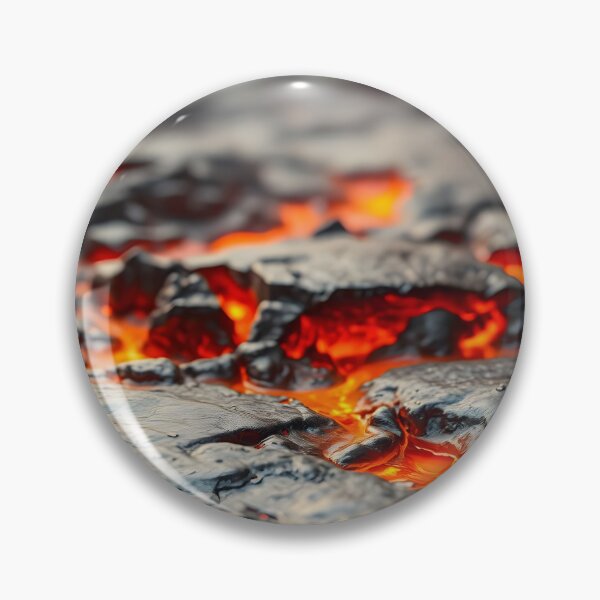Item preview, Cooling Black Lava with Glowing Red Cracks designed and sold by SassyArtistry.