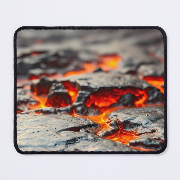 Item preview, Cooling Black Lava with Glowing Red Cracks designed and sold by SassyArtistry.