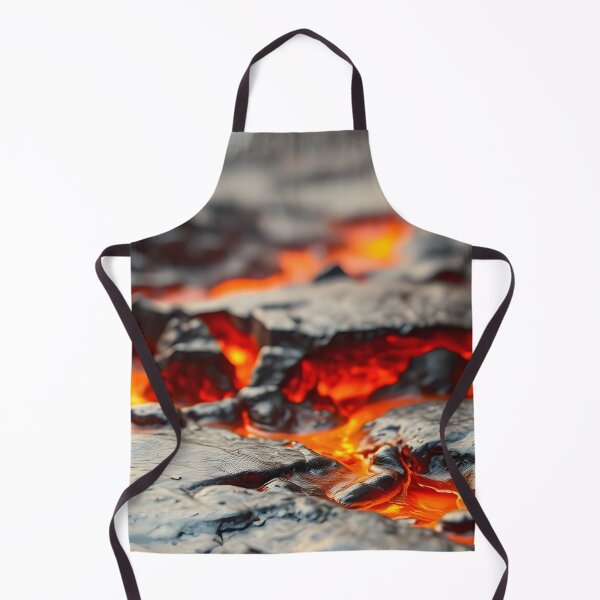 Item preview, Cooling Black Lava with Glowing Red Cracks designed and sold by SassyArtistry.