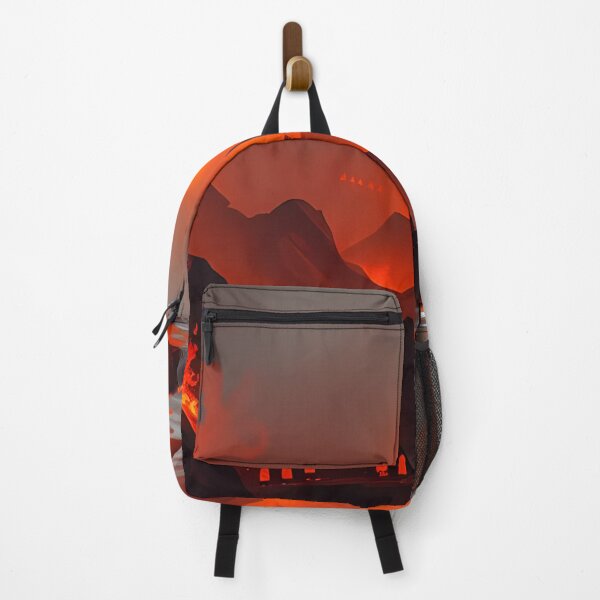 Item preview, Fantasy Volcanic Landscape with Lava Rivers and Mountains designed and sold by SassyArtistry.