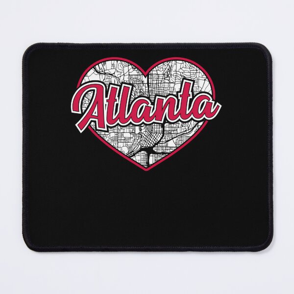 Item preview, Love Atlanta Baseball Heart City Map designed and sold by BrandonClayborn.