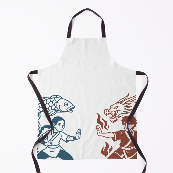 Item preview, Avatar Katara and Zuko - Water vs Fire Art - avatar the last airbender designed and sold by EsoKafi Design.