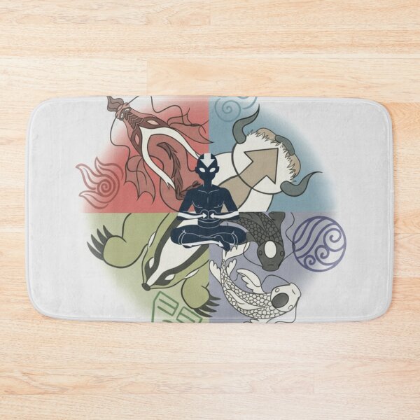 Item preview, Avatar Aang Meditation - Four Elements Spirit Animals - avatar the last airbender designed and sold by EsoKafi Design.