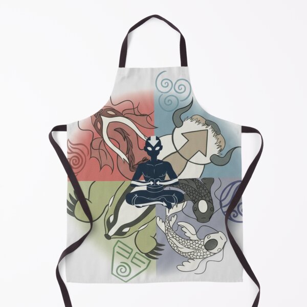 Item preview, Avatar Aang Meditation - Four Elements Spirit Animals - avatar the last airbender designed and sold by EsoKafi Design.