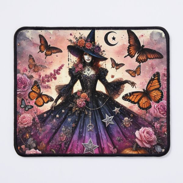 Item preview, Lysandra Evernight -The Enchanted Butterfly Witch designed and sold by Dream Bloom Gallery.