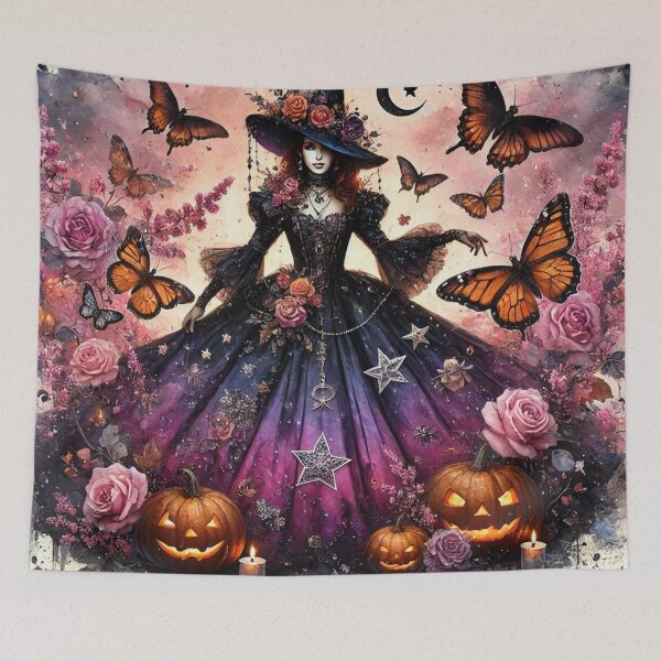 Item preview, Lysandra Evernight -The Enchanted Butterfly Witch designed and sold by Dream Bloom Gallery.