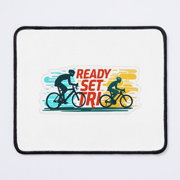 Item preview, Ready, Set, TRI – Fun Motivational Triathlon Sticker designed and sold by Triathlongram.