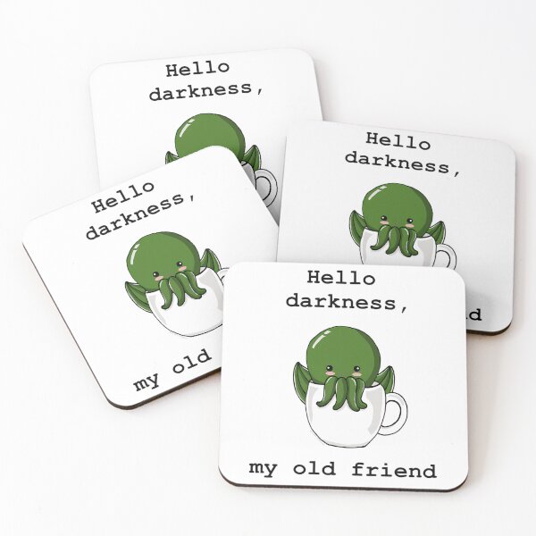 Item preview, Hello darkness, my old friend - Cute Cthulhu  designed and sold by EllieNixona.