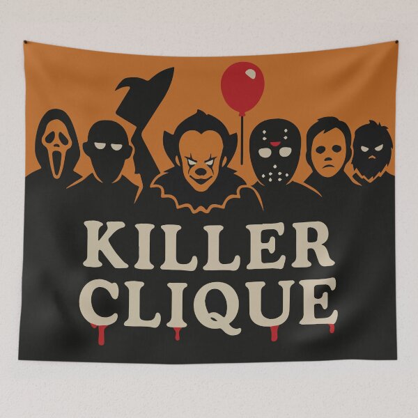 Item preview, Killer Clique Horror Movie Design designed and sold by VArtInnovation.