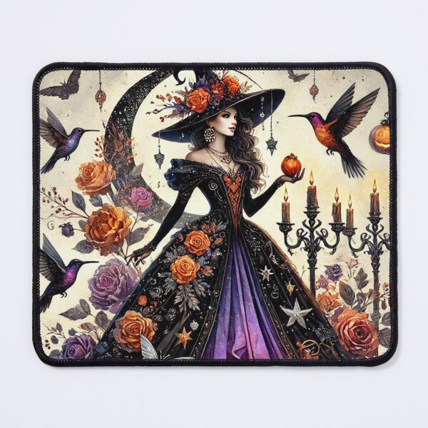 Item preview, Isolde Ravenshade - The Moonlit Rose Witch designed and sold by Dream Bloom Gallery.