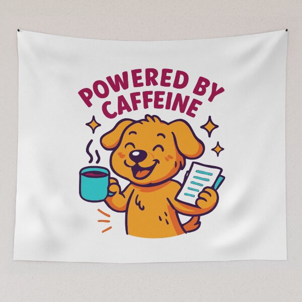 Item preview, Coffee dog morning work meme designed and sold by Tong4130.