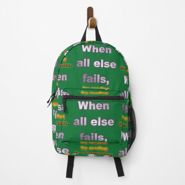 Item preview, When All Else Fails, Try Reading The Instructions. designed and sold by muz2142.