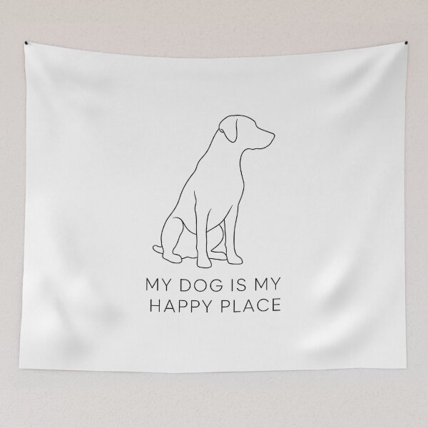 Item preview, My dog is my happy place designed and sold by El Hermano Gym.