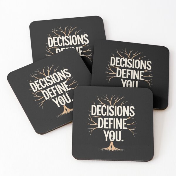 Item preview, Decisions Define You – Minimalist Bold Typography Design designed and sold by Irene Catchmind.