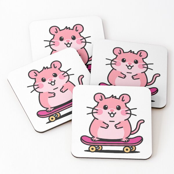 Item preview, Cute Hamster on Skateboard – Kawaii Cartoon designed and sold by Barday99.