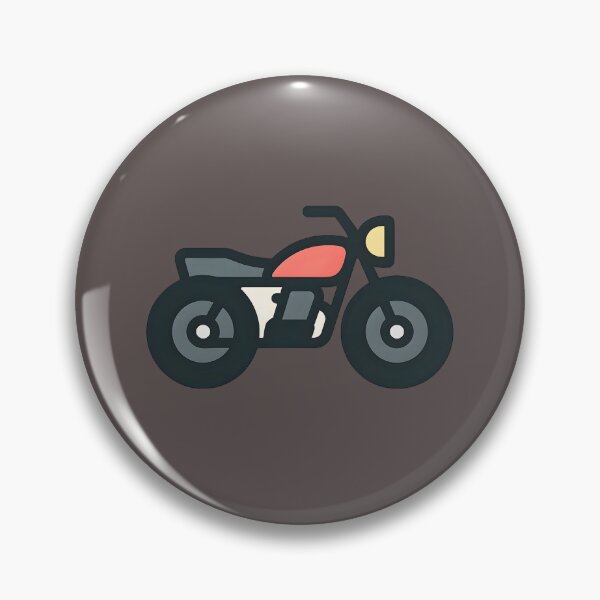 Item preview, Flat Style Motorcycle Icon designed and sold by MYTHIC PEEL STICKERS.