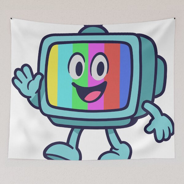 Item preview, Retro CRT TV Cartoon Mascot – 90s Glitch Vibes designed and sold by TrilogyMerch.