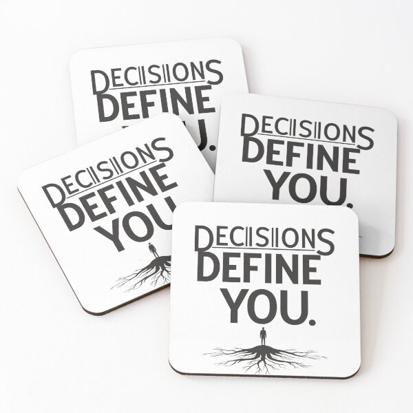Item preview, Decisions Define You – Minimalist Bold Typography Design designed and sold by Irene Catchmind.