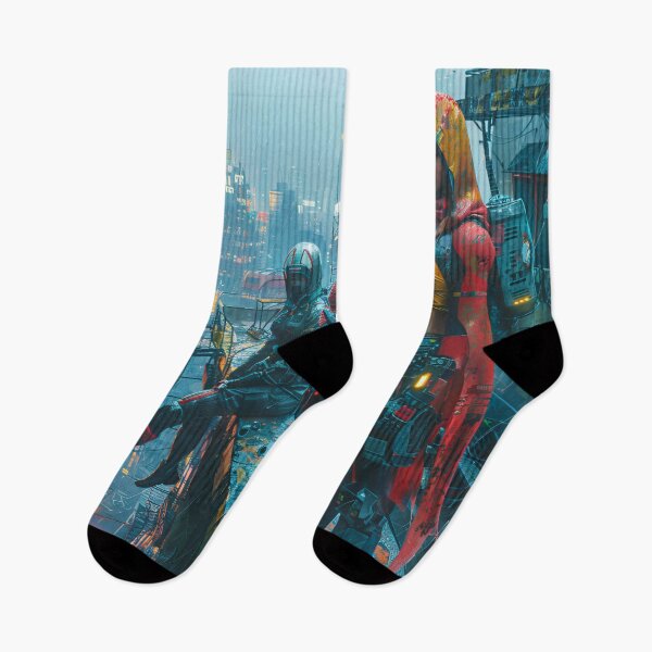 Item preview, Cyberpunk Street Warriors designed and sold by MYTHIC PEEL STICKERS.