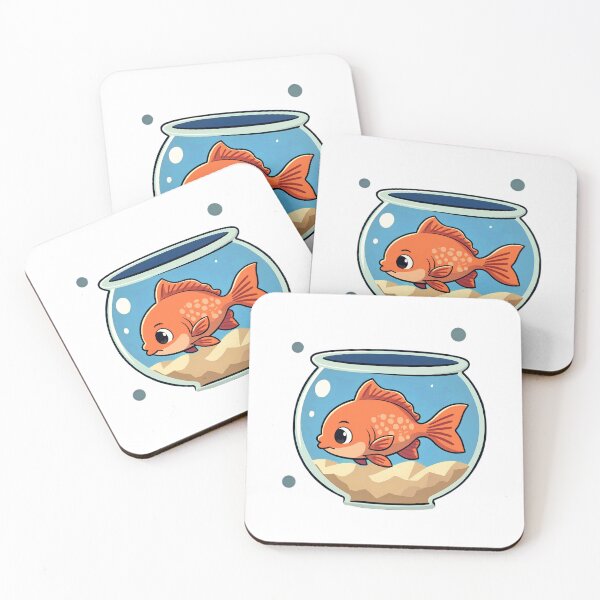 Item preview, orange fish in Planet Bowl – Cute Kawaii Illustration designed and sold by Barday99.