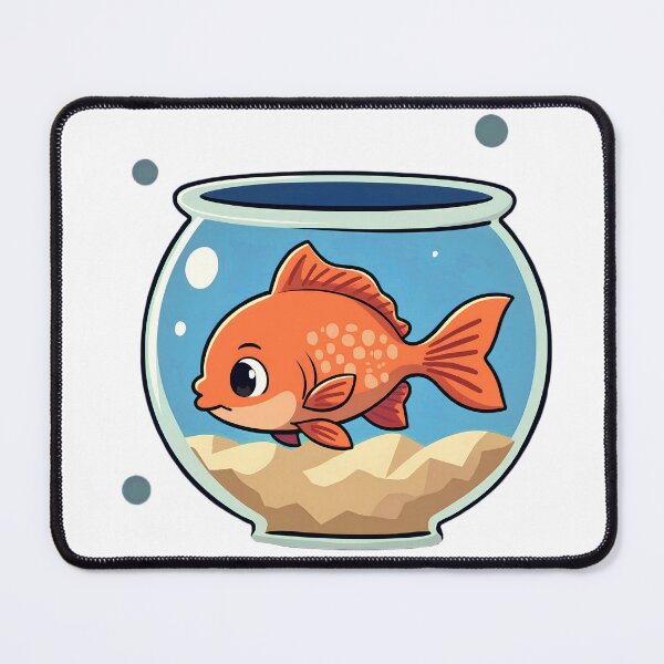Item preview, orange fish in Planet Bowl – Cute Kawaii Illustration designed and sold by Barday99.
