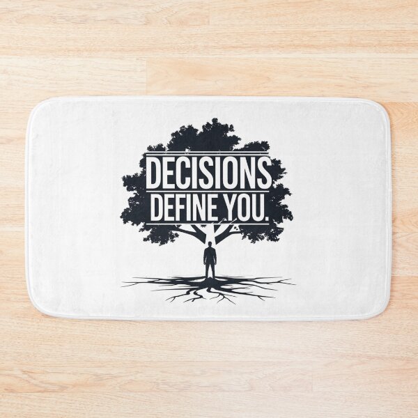 Item preview, Decisions Define You – Minimalist Bold Typography Design designed and sold by Irene Catchmind.