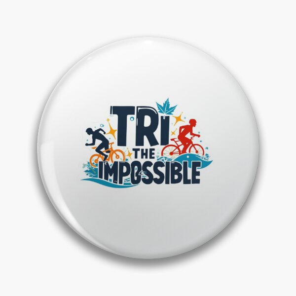 Item preview, TRI the Impossible – Motivational Triathlon Sticker designed and sold by Triathlongram.