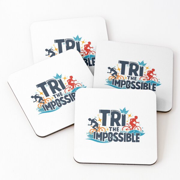 Item preview, TRI the Impossible – Motivational Triathlon Sticker designed and sold by Triathlongram.