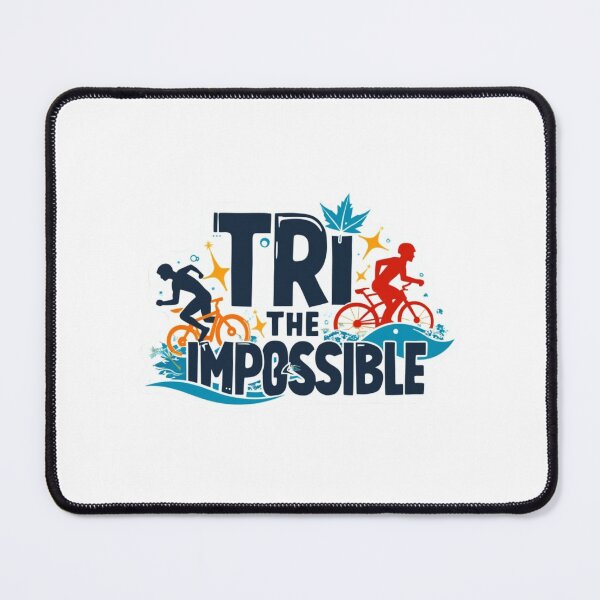Item preview, TRI the Impossible – Motivational Triathlon Sticker designed and sold by Triathlongram.