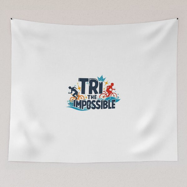 Item preview, TRI the Impossible – Motivational Triathlon Sticker designed and sold by Triathlongram.