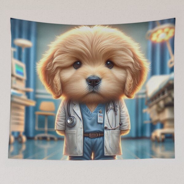 Item preview, Golden Retriever Dog Surgeon Ready for Duty designed and sold by Wags & Tails.