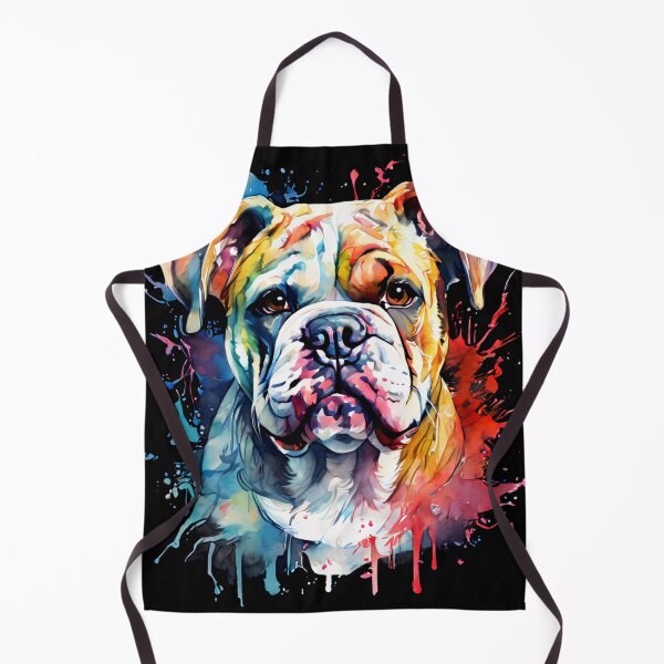 Item preview, Colorful Bulldog with Splashes designed and sold by Wags & Tails.