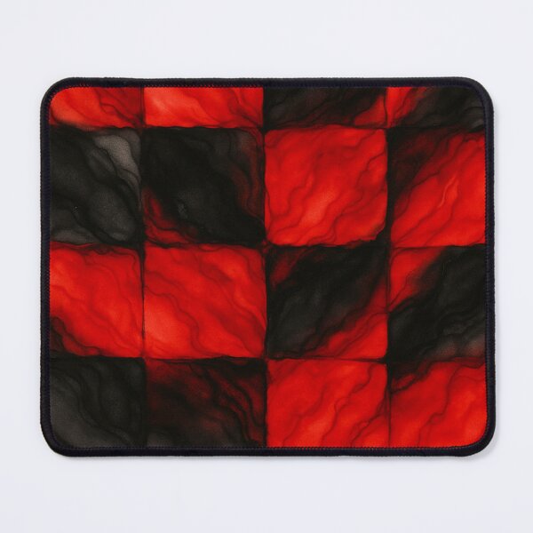 Item preview, Vibrant Red and Black Abstract Checkerboard designed and sold by optimusprime39.