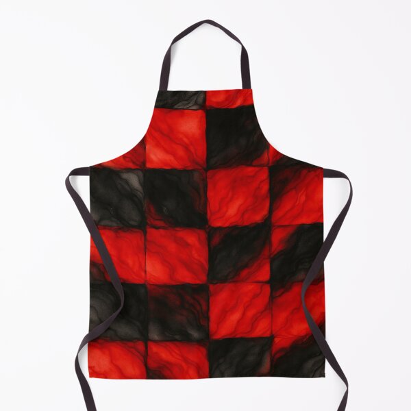 Item preview, Vibrant Red and Black Abstract Checkerboard designed and sold by optimusprime39.