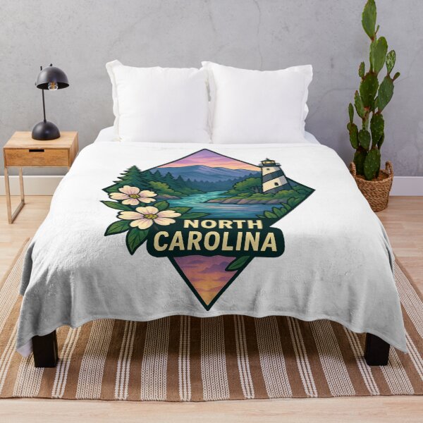 Item preview, North Carolina artistic design mountains and coastal lighthouse designed and sold by Ahau Designs.