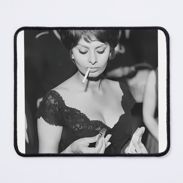 Item preview, Natural Passionate Joy Acting Sexy Beauty Sophia Loren Smoking Gift Movie Fans designed and sold by MaximFashionAr.