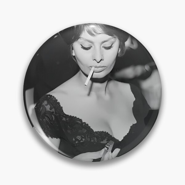 Item preview, Natural Passionate Joy Acting Sexy Beauty Sophia Loren Smoking Gift Movie Fans designed and sold by MaximFashionAr.